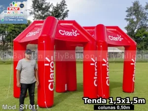 stands infláveis personalizados claro