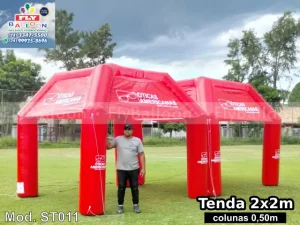 stands infláveis promocionais personalizados óticas americanas