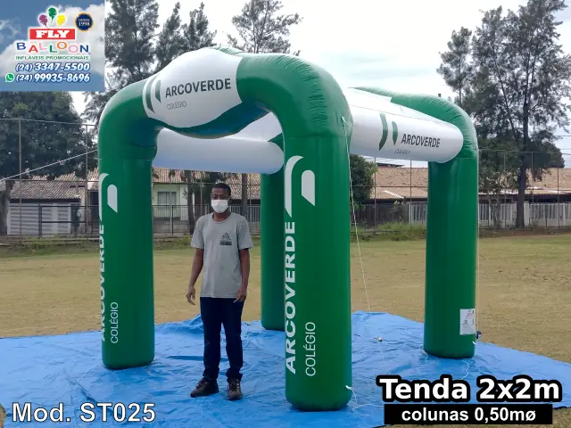stand inflável promocional colégio arcoverde