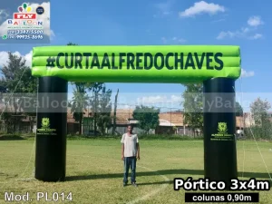 pórtico inflável promocional prefeitura alfredo chaves