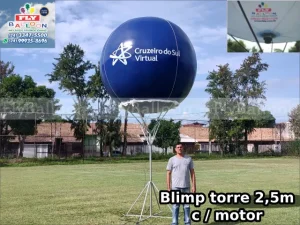 balão blimp inflável promocional universidade cruzeiro do sul virtual