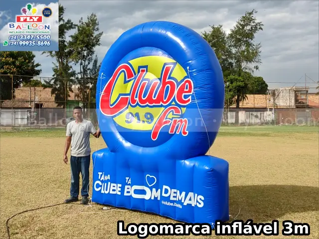 logomarcas infláveis em Porto Alegre – rádio clube fm