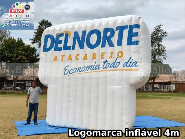logotipo inflável gigante em Belo Horizonte