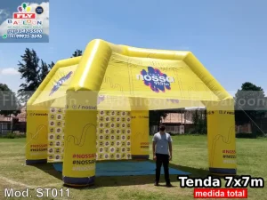 estande inflável promocional radio nossa