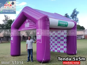 estande inflável promocional unimed volta redonda