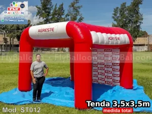 stand inflável personalizado promocional agreste produtos agropecuários