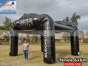 stand inflável promocional personalizado concessionária sudoauto chevrolet