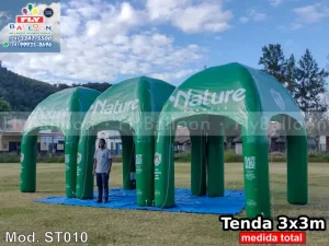 stands infláveis personalizados promocionais nature h