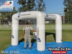 tenda inflável personalizada promocional kolbenschmidt