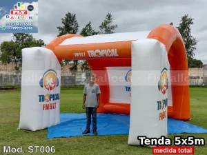tenda inflável personalizada promocional rádio tropical fm 97