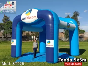 tenda inflável promocional personalizada l&m telecom