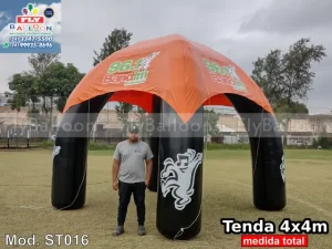 tenda inflável promocional personalizada rádio band fm florianópolis