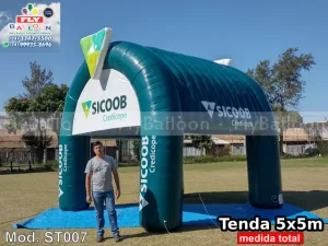 tenda inflável promocional personalizada sicoob credicope