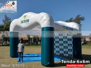 tenda inflável promocional personalizada sicoob crediuna