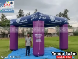 tenda inflável promocional personalizada unioeste