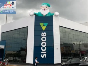 Papai Noel Inflável com Movimento