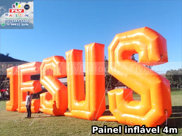 painel inflável gigante promocional JESUS