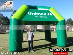 tenda inflável personalizada unimed sul capixaba