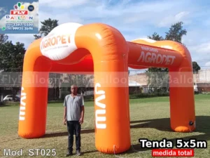 tenda inflável promocional mercadão agropet