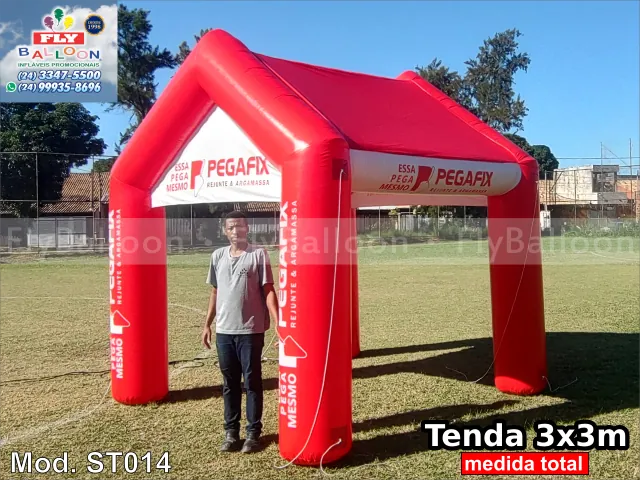 inflável customizado tenda Pegafix