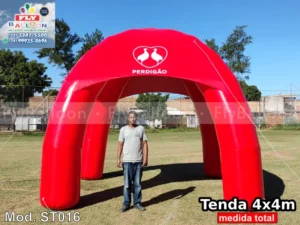 tenda inflável promocional perdigão