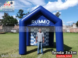 tenda inflável promocional rummo empreendimentos