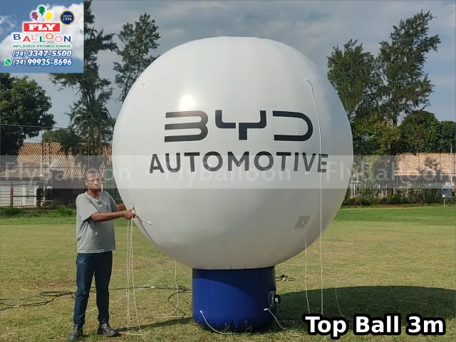 balão inflável promocional personalizado top ball byd automotive