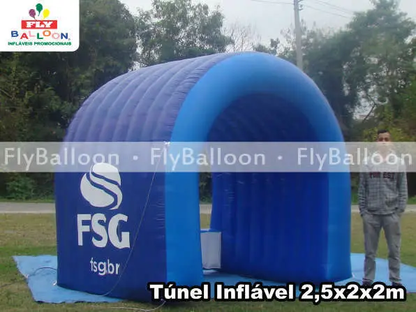 túnel inflável promocional fsg