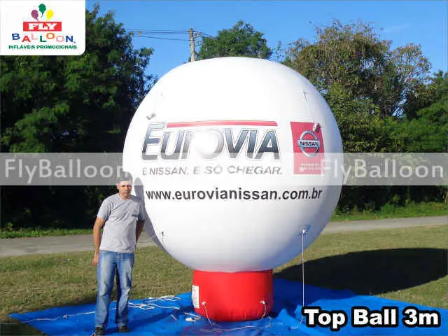 balão inflável promocional top ball eurovia nissan