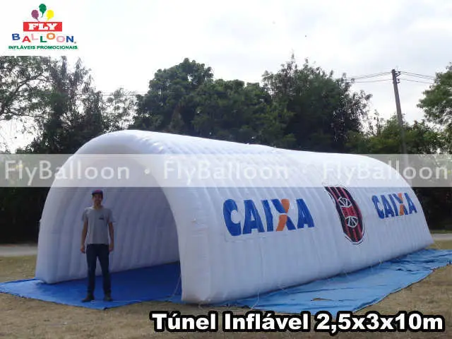túnel inflável promocional grêmio esportivo brasil