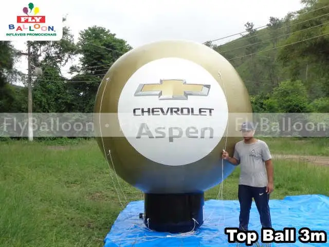 top ball inflavel promocional chevrolet aspen