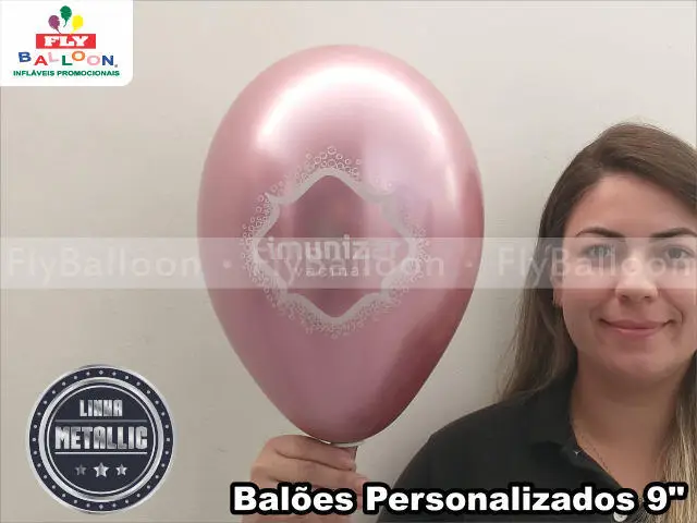 balões personalizados metálicos imunizar vacinas