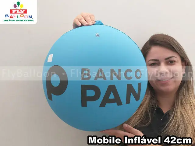 móbile inflável promocional banco pan
