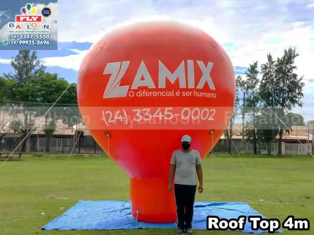 balao inflavel promocional roof top zamix