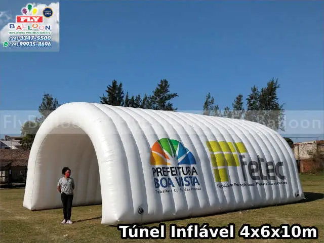 Túnel inflável prefeitura Boa Vista
