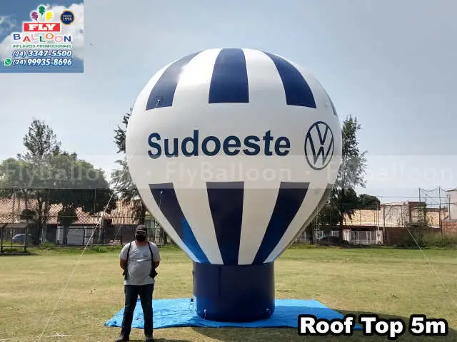 balão inflável promocional concessionaria sudoeste volkswagen