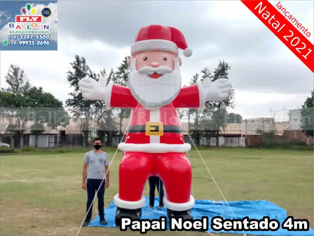 Papai Noel Inflável Gigante