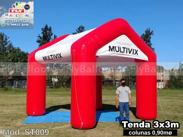 tenda inflável promocional faculdade multivix
