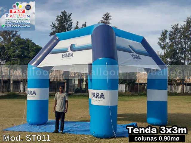 tenda inflável promocional yara água mineral natural