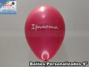 balões personalizados sandálias ipanema