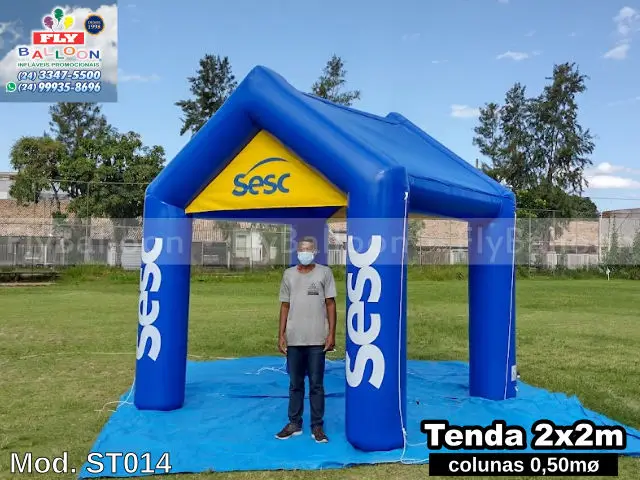 tenda inflável promocional SESC