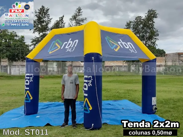 tenda inflável promocional rádio rbn