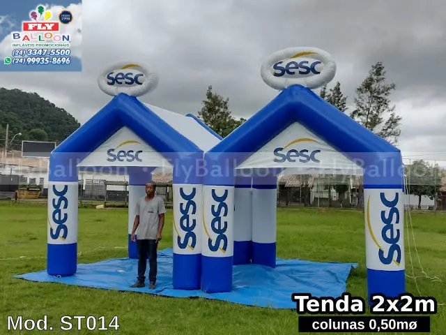 Tendas infláveis promocionais SESC