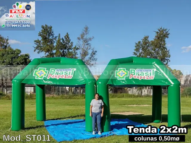tendas infláveis promocionais farmácias brasil popular