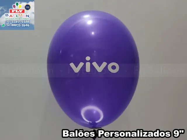 Balões látex personalizados VIVO