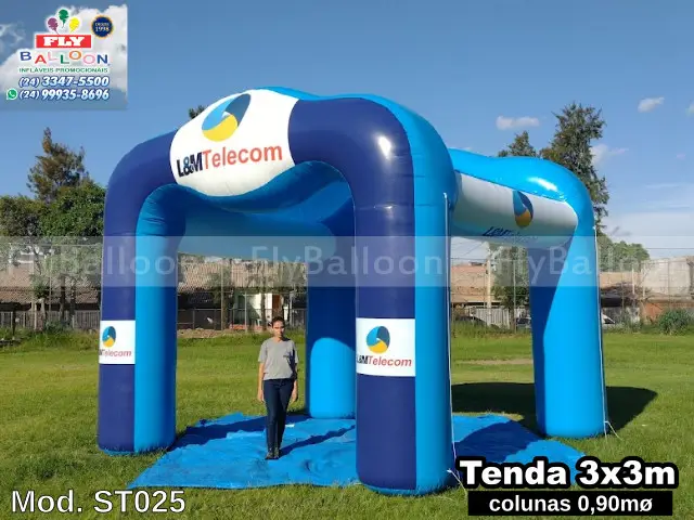 tenda inflável promocional l&m telecom