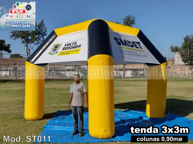 tenda inflável promocional prefeitura de volta redonda