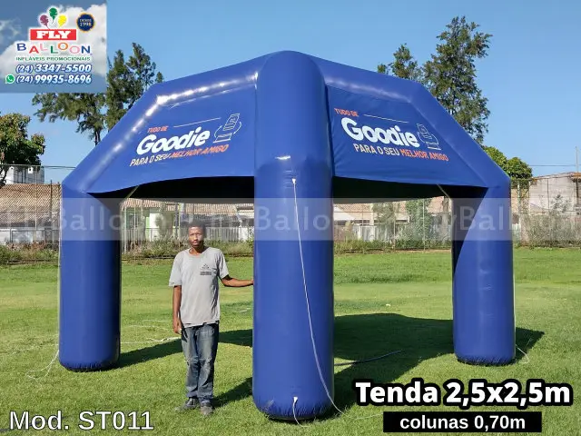 tenda inflável promocional goodie