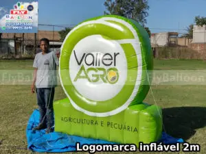 logotipo inflável promocional valler agro