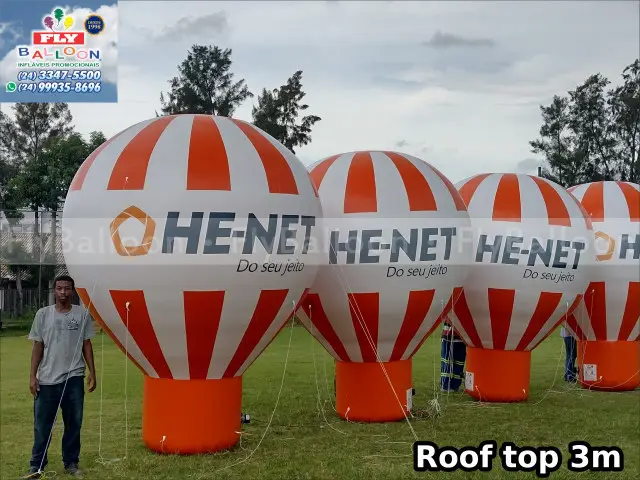 balões infláveis promocionais roof top he net